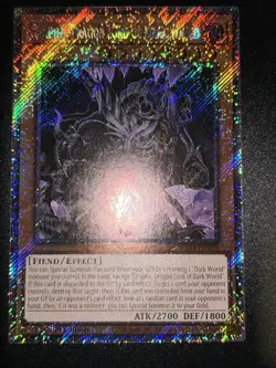 Yugioh! 1x Grapha, Dragon Lord of Dark World RA04-EN159 Platinum Secret Rare NM - Image 1
