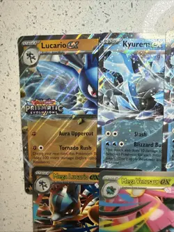 Jumbo Pokemon Card Lot! Lucario, Mega Venusaur Ex, Mega Lucario, Mega Kangaskhan - Image 2