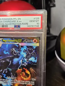 PSA 10 Mega Charizard X EX 125/094 Special Illustration Rare PFL Pokemon TCG - Image 3