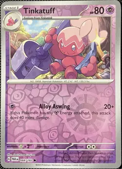 Tinkatuff 084/182 SV04: Paradox Rift Reverse Holo - Pokemon Card - Image 1