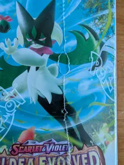 Pokemon Paldea Evolved Half Booster Box - Small Rips In Seal - Image 5