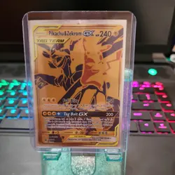 Pikachu & Zekrom GX SM248 - Tag Team - Full Art Promo - Pokemon TCG NM - Image 1