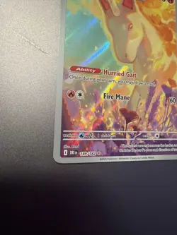 Rapidash 189/182 Sv10: Destined Rivals Holo Rare Pokemon TCG Illustration nm - Image 1