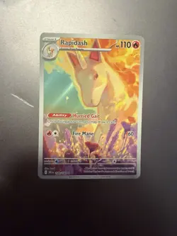 Rapidash 189/182 Sv10: Destined Rivals Holo Rare Pokemon TCG Illustration nm - Image 5