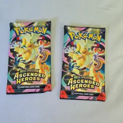 Pokemon TCG Mega Evolution Ascended Heroes Booster Packs 2 Packs English - Image 1