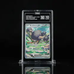 2025 POKEMON WHT EN-WHITE FLARE SPECIAL ILLUSTRATION RARE BOUFFALANT EX TAG 10⭐ - Image 1