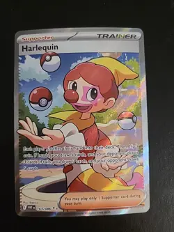 Harlequin 163/086 - Trainer Full Art - S&V White Flare Pokemon TCG NM - Image 1