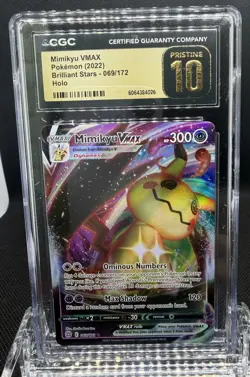 Pokemon Mimikyu VMAX 069/172 - Brilliant Stars CGC 10 PRISTINE - Image 1