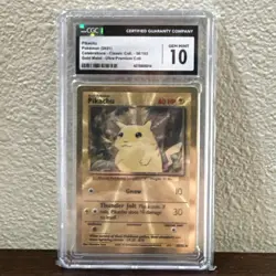 CGC 10 Pikachu 58/102 Celebrations UPC GOLD METAL Pokemon Card - Image 1