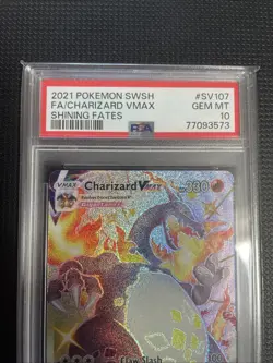 Pokemon TCG Charizard VMAX Shining Fates SV107/SV122 Holo Shiny Holo Rare PSA 10 - Image 2