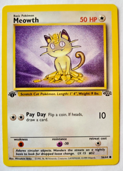 Pokemon TCG: Meowth Jungle 1st Edition #56/64 VLP - Image 1