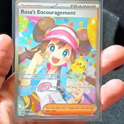 pokemon rosa's encouragement 123/088 ultra rare trainer por full art holo engli… - Image 1