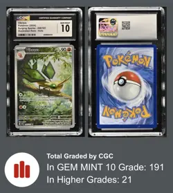 2024 Pokemon Surging Sparks #206 Vibrava Illustration Rare CGC 10 Gem Mint - Image 1