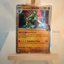 Team Rocket's Tyranitar 96/182 Destined Rivals Cosmos Holo Pokemon TCG - Image 1