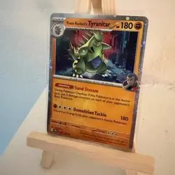 Team Rocket's Tyranitar 96/182 Destined Rivals Cosmos Holo Pokemon TCG - Image 2