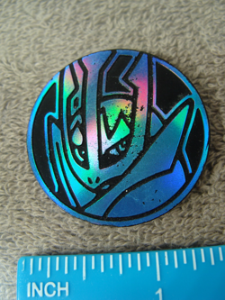 Pokemon Coin Empoleon Plastic Blue Iridescent Holofoil TCG Trading Card Game - Image 1