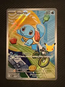 Pokemon Squirtle 039 First Partner Illustration Full Art Holo Promo - Image 1