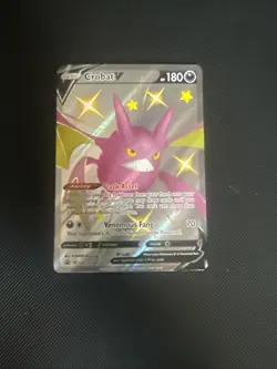 Pokemon TCG Shiny Crobat V SWSH098 Black Star Promos Full Art Promo Rare Holo - Image 1
