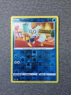 Delibird 32/198 Chilling Reign Reverse Holo Common Pokemon Card Pokemon TCG 032 - Image 1