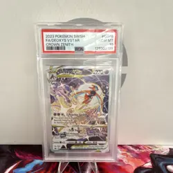 Pokemon Deoxys VSTAR GG46/GG70 Crown Zenith Full Art Holo Ultra Rare PSA 10 - Image 1