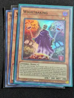 Yugioh - 3x Wightbaking BLVO-EN035 1st Edition Super Rare NM - Image 1