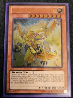 Yugioh! LP Hieratic Dragon of Sutekh - GAOV-EN025 - Ultimate Rare - Unl Edition - Image 1