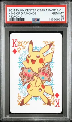 POP8 Pokemon PSA10 Pikachu Osaka Diamonds Poker Japan Card - Image 1