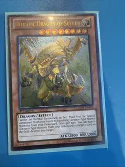 2x Hieratic Dragon of Sutekh (UTR) GAOV-EN025 Galactic Overlord 1st Edition - Image 2