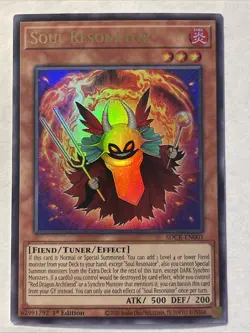 YUGIOH TCG SOUL RESONATOR SDCK-EN001 ULTRA 1ST EDITION - Image 1