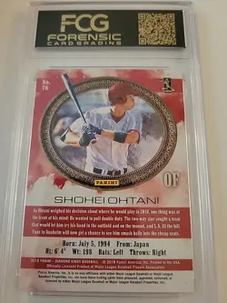 2018 Panini Diamond Kings - Shohei Ohtani #76 Rookie Card (RC) - Image 4
