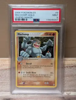 Pokemon EX 2006 Legend Maker Machamp Reverse Holo Card 9/92 PSA 10 - Image 1