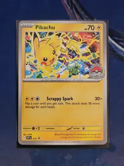 Pikachu Black Star Promo 2025 World Championship 225 SVP EN Scarlet Violet Card - Image 1