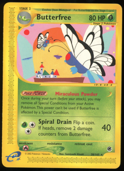 Pokemon 2002 Expedition Base - Butterfree - Rare - 38 - Image 1