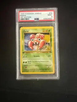 PSA 9 Paras [1st Edition] #59 Pokemon Jungle - Image 1