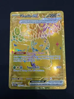 Pikachu ex 179 Hyper Rare Pokemon Prismatic Evolutions Mint - Image 1