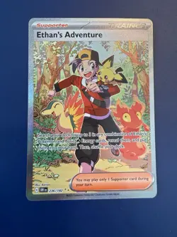 Pokemon TCG Ethan's Adventure 236/182 Destined Rivals SIR - Pack Fresh - Image 1