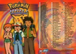 Pokemon Series 2 Checklist - Pokemon Topps - Image 1
