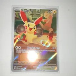 POKEMON PLUSLE 193/182 SV04: PARADOX RIFT ILLUSTRATION RARE HOLO 70HP BASIC - Image 1