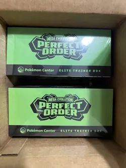 Pokemon Center Mega Evolution Perfect Order Elite Trainer Box 2 Boxes - Image 1