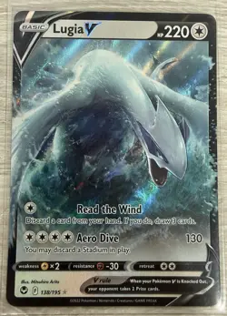 Lugia V #138/195 Silver Tempest 2022 Ultra Rare Holo NM/LP Pokemon TCG - Image 2