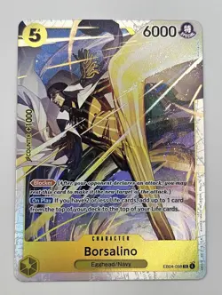 One Piece CCG Borsalino EB04-058 SR Holo Blocker Egghead/Navy 6000 Power 5 Cost - Image 1