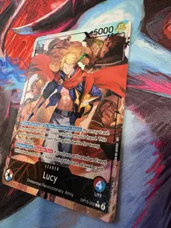 One Piece CCG Lucy OP15-002 Leader Alternate Art Holo Card 5000 Power - Image 2