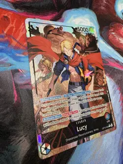 One Piece CCG Lucy OP15-002 Leader Alternate Art Holo Card 5000 Power - Image 3