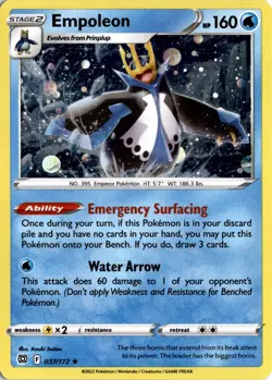 Empoleon - (Cosmos Holo) Holofoil (037/172) Holo Rare Miscellaneous Cards & Prod - Image 1