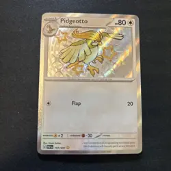 Pokemon Card TCG - Pidgeotto 197/091 - Paldean Fates - Baby Shiny Rare - LP - Image 1