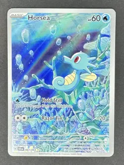 Horsea 067/064 Shrouded Fable Illustration Rare Pokemon Card - Image 1