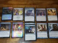MTG 400 BLUE Card Random LOT #1 Mixed sets, Foils, Common, Uncommon - Image 3