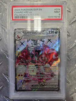 Pokemon TCG Charizard ex Promo 074 Sv: Scarlet & Violet Promo Cards PSA 9 - Image 1