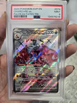 Pokemon TCG Charizard ex Promo 074 Sv: Scarlet & Violet Promo Cards PSA 9 - Image 3