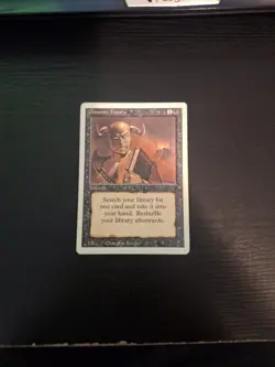 Demonic Tutor Revised Edition Regular. Magic The Gathering Trading Card Game. - Image 1